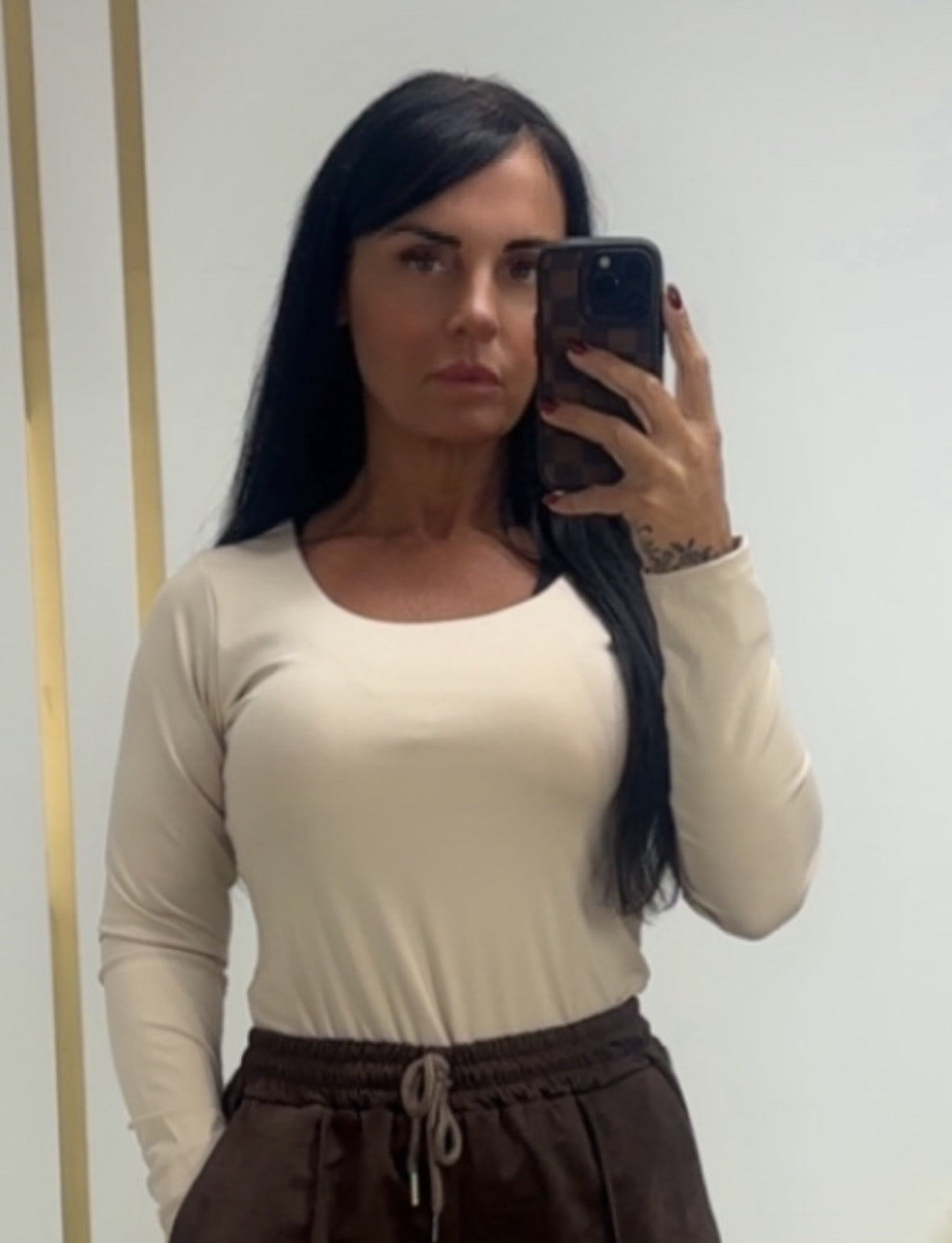 Long sleeve slinky Top
