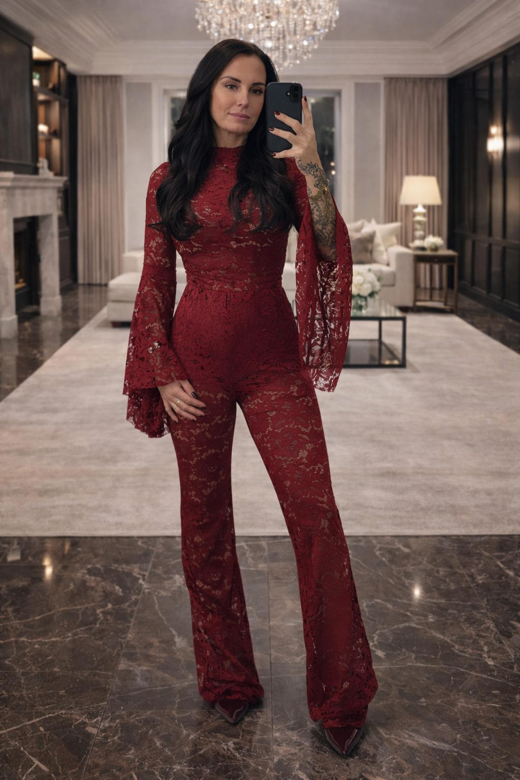 Sale Mia Lace trouser set