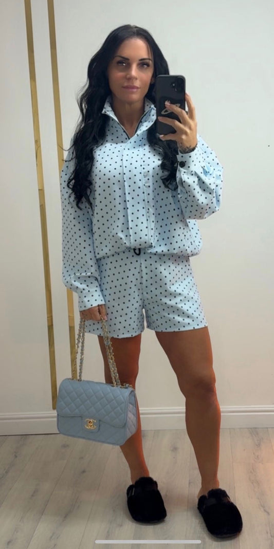 Polka Luxe Short Set