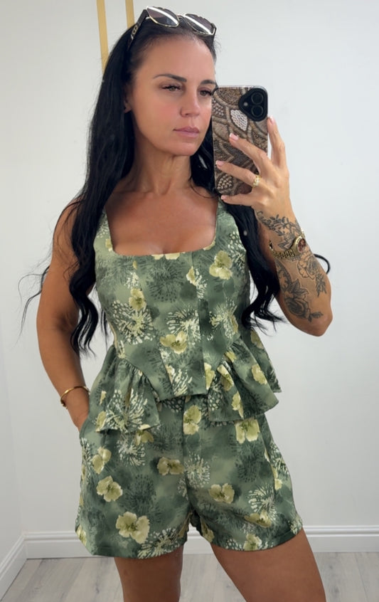 Floral Short Set