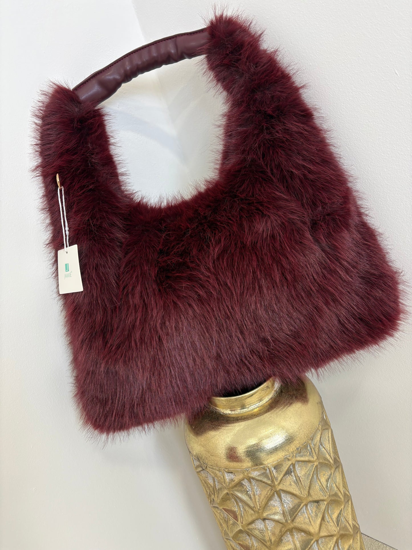 Faux fur bag