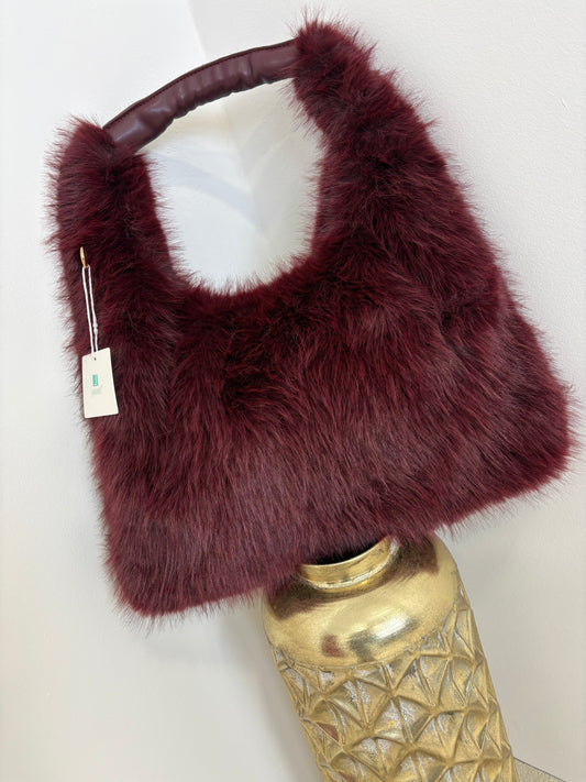 Faux fur bag