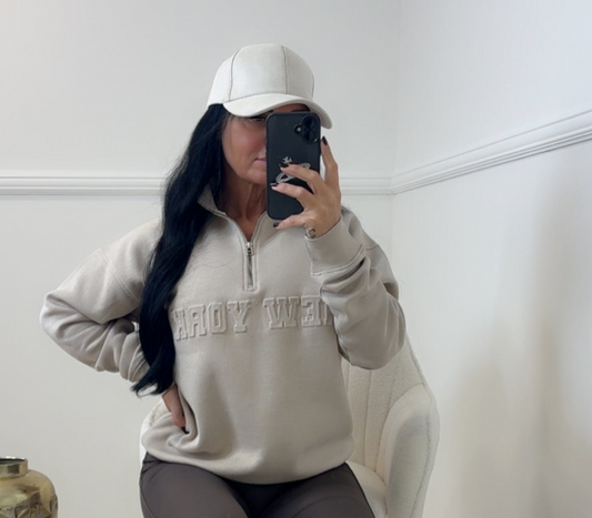 New York zip sweatshirt