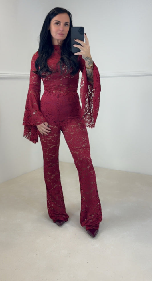 Mia Lace trouser set