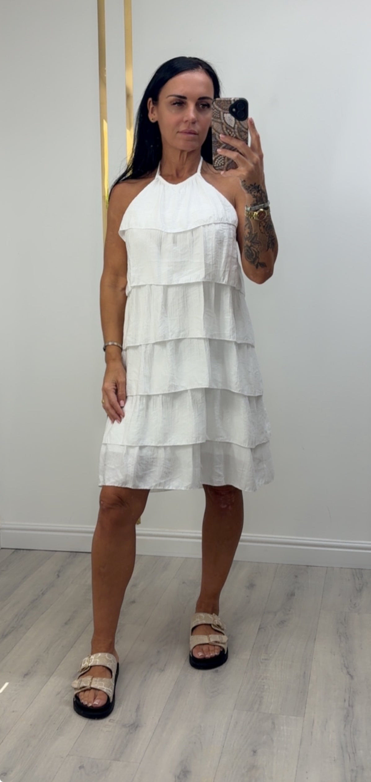 Esmé Halter Neck Tiered Summer Dress ✨