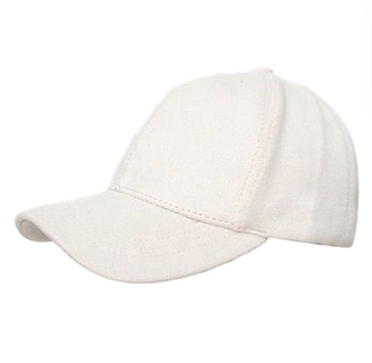 Faux suede baseball caps