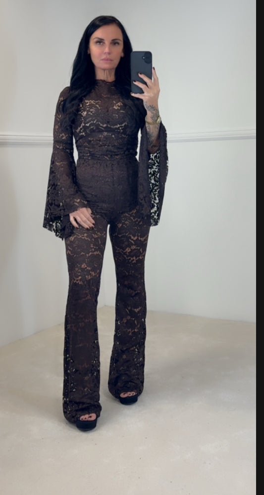 Mia Lace trouser set