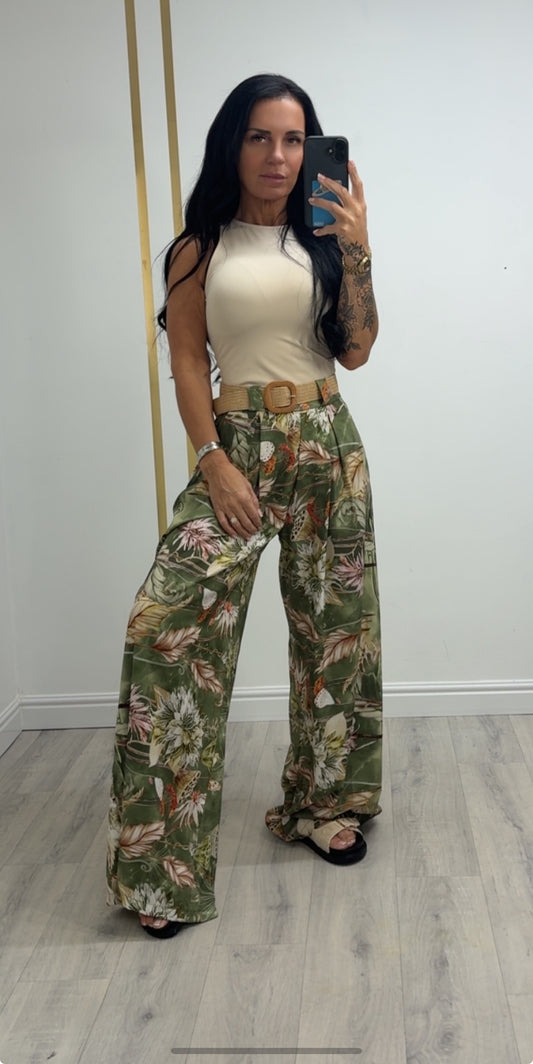 Satin Flow Wide-Leg Pants