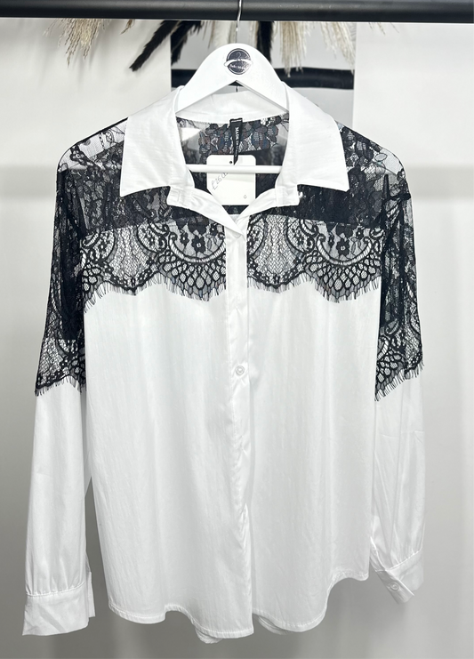 Lace detail shirt