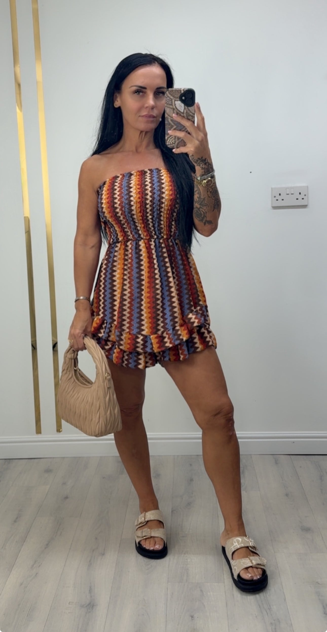 Bella Zig-Zag Playsuit