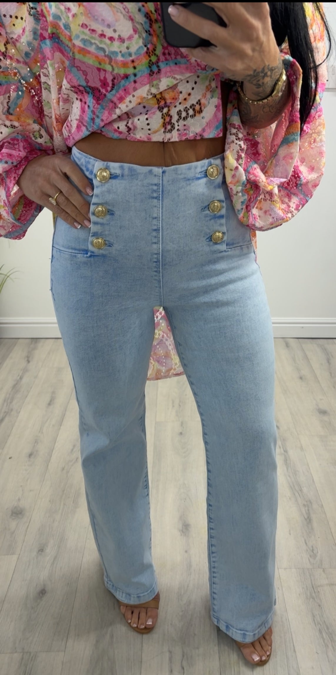 Denim stretchy jeans