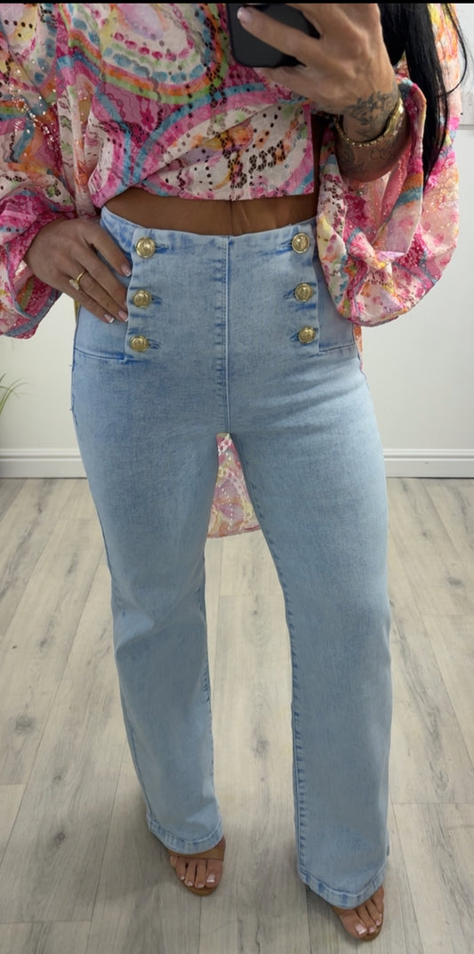 Denim stretchy jeans