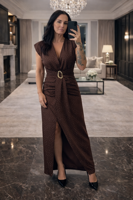 Talia Diamonte Embellished maxi
