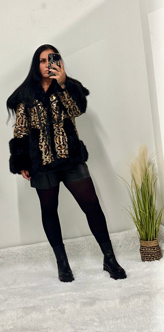 Leopard Print Coat